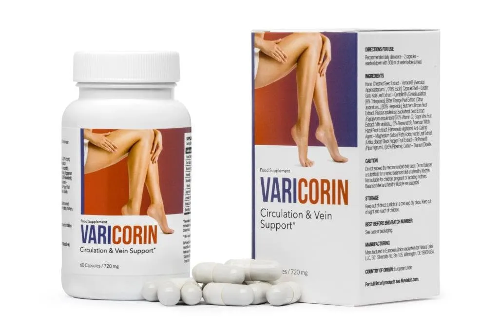 Varicorin е иновативна добавка, предназначена за подобряване на здравето на вените и краката